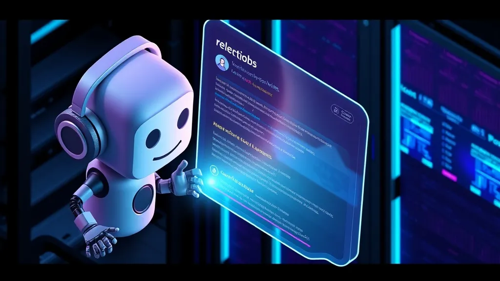Isometric 3D rendering of a stylized Discord bot mascot (robot head with headphones) pushing a glowing notification bubb